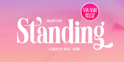 Standing Display Font Poster 1