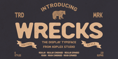 Wrecks Font Poster 1