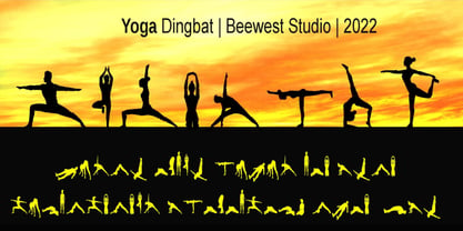 Yoga Dingbat Font Poster 1