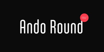 Ando Round Font Poster 1