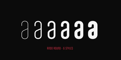 Ando Round Font Poster 7
