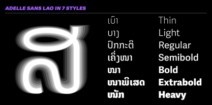 Adelle Sans Lao Font Poster 2