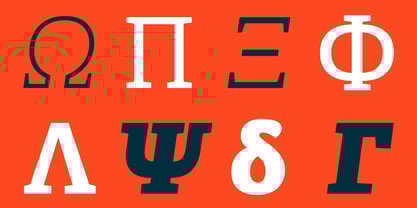 Adelle Greek Font Poster 5