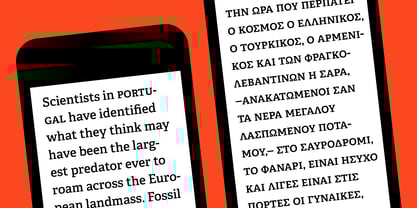 Adelle Greek Font Poster 3