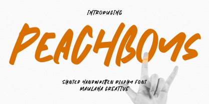 Peachboys Handwritten Font Font Poster 1