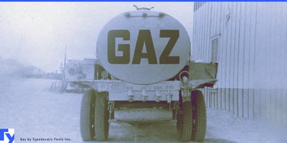 Gaz Font Poster 1
