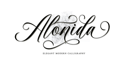 Alonida Font Poster 1