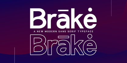 Brake Font Poster 1