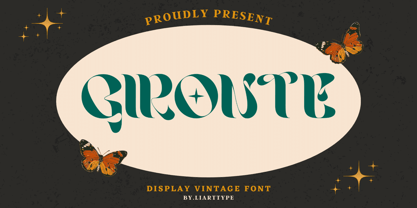 Gironte Font Poster 1