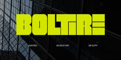 Boltire Font Poster 1