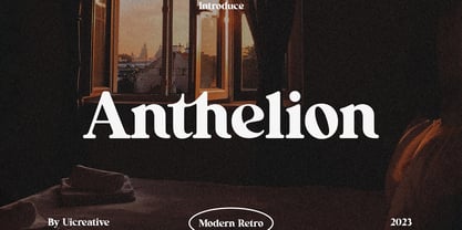 Anthelion Font Poster 1