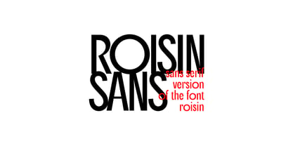 Roisin Sans Police Poster 1