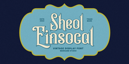 Sheol Einsocal Font Poster 1