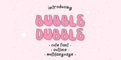 Bubble Dubble family Font Poster 1