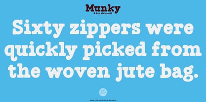Munky Font Poster 2