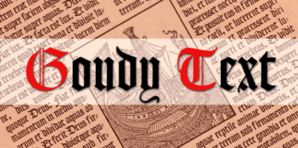 Goudy Text CT Font Poster 1