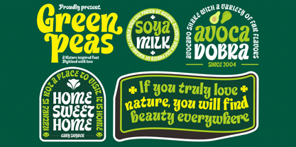 Green Peas Font Poster 10