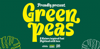 Green Peas Font Poster 1