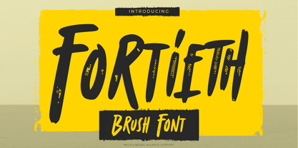 Fortieth Font Poster 1