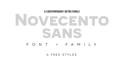 Novecento Sans Font Poster 1