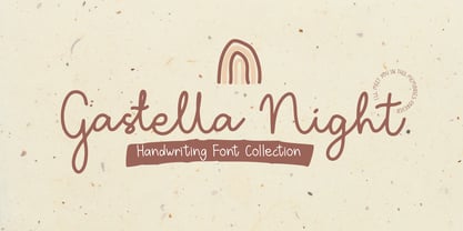 Gastella Night Font Poster 1