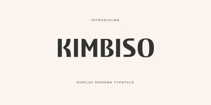 Kimbiso Font Poster 1