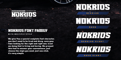 Nokrios Font Poster 2