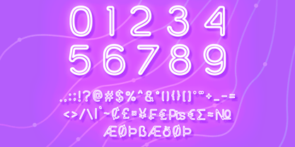 Neonline Font Poster 9