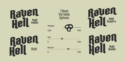 Raven Hell Font Poster 8