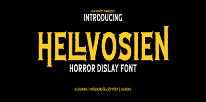 Hellvosien Font Poster 1