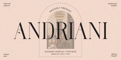 Andriani Font Poster 1