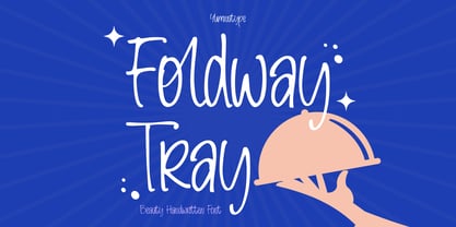 Foldaway Tray Font Poster 1