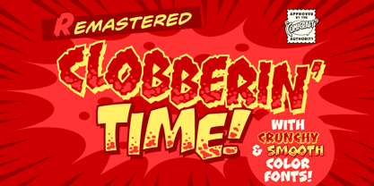 Clobberin Time Font Poster 1