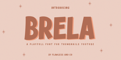 Brela Font Poster 1