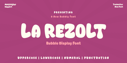 La Rezolt Font Poster 1