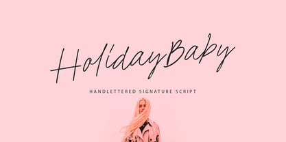 Holiday Baby Font Poster 1