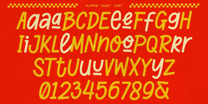 Flipped Toast Font Poster 7