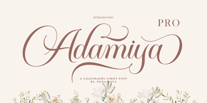 Adamiya Pro Font Poster 1