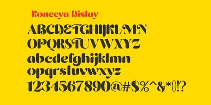 Konecya Font Poster 9