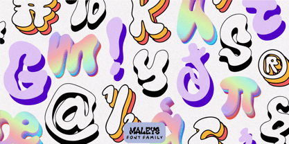 Maleys Font Poster 3