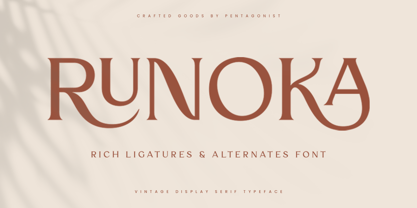 Runoka Font Poster 1