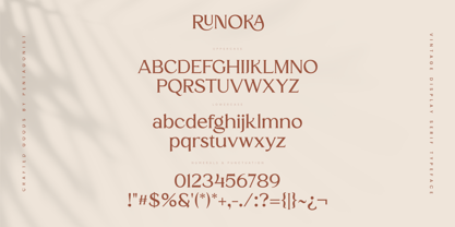 Runoka Font Poster 10