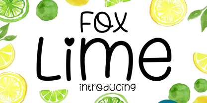 Fox Lime Font Poster 1