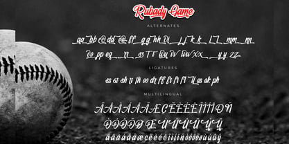 Rubady Game Font Poster 6