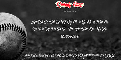 Rubady Game Font Poster 5