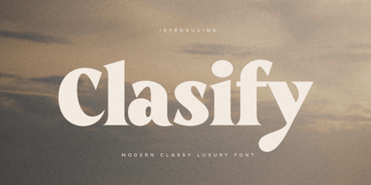 Clasify Font Poster 1