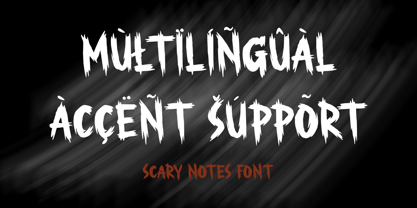 Scary Notes Font Poster 10