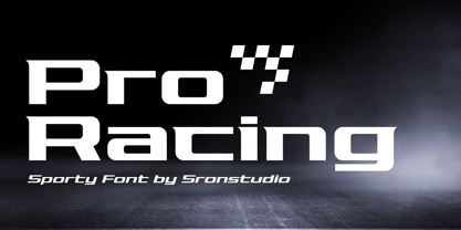 Pro Racing Font Poster 1