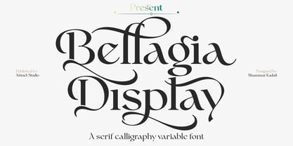 Bellagia Display Font Poster 1