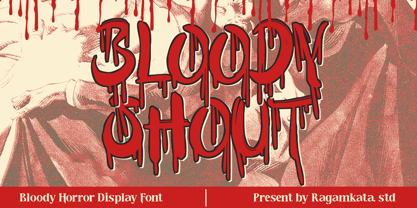 Bloody Shout Font Poster 1